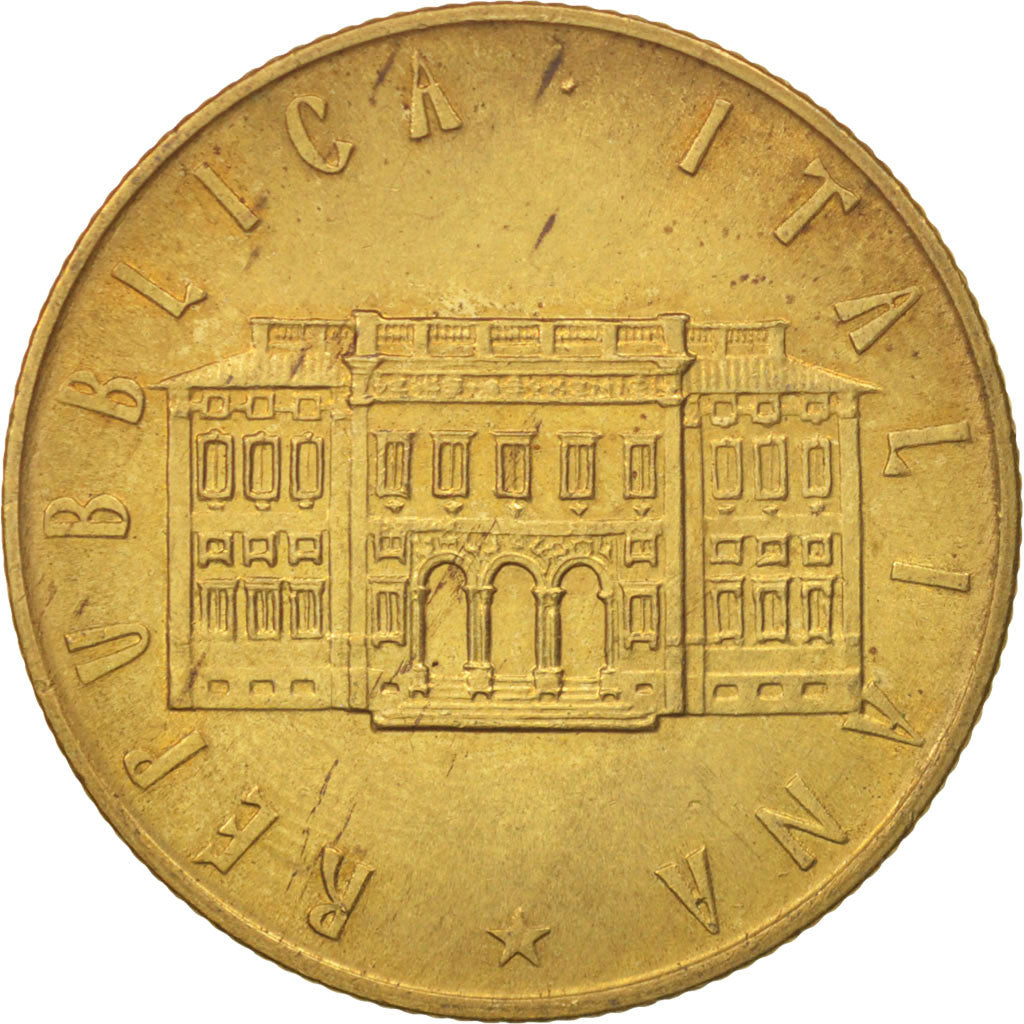Coin, Italy, 200 Lire, 1981, Rome, AU(55-58), Aluminum-Bronze, KM:109