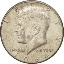 Coin, United States, Kennedy Half Dollar, Half Dollar, 1964, U.S. Mint