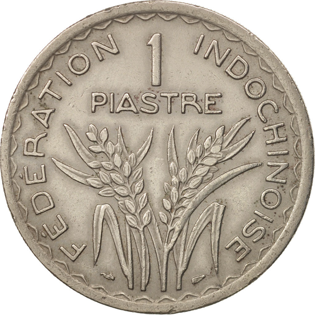 Coin, FRENCH INDO-CHINA, Piastre, 1947, Paris, AU(50-53), Copper-nickel