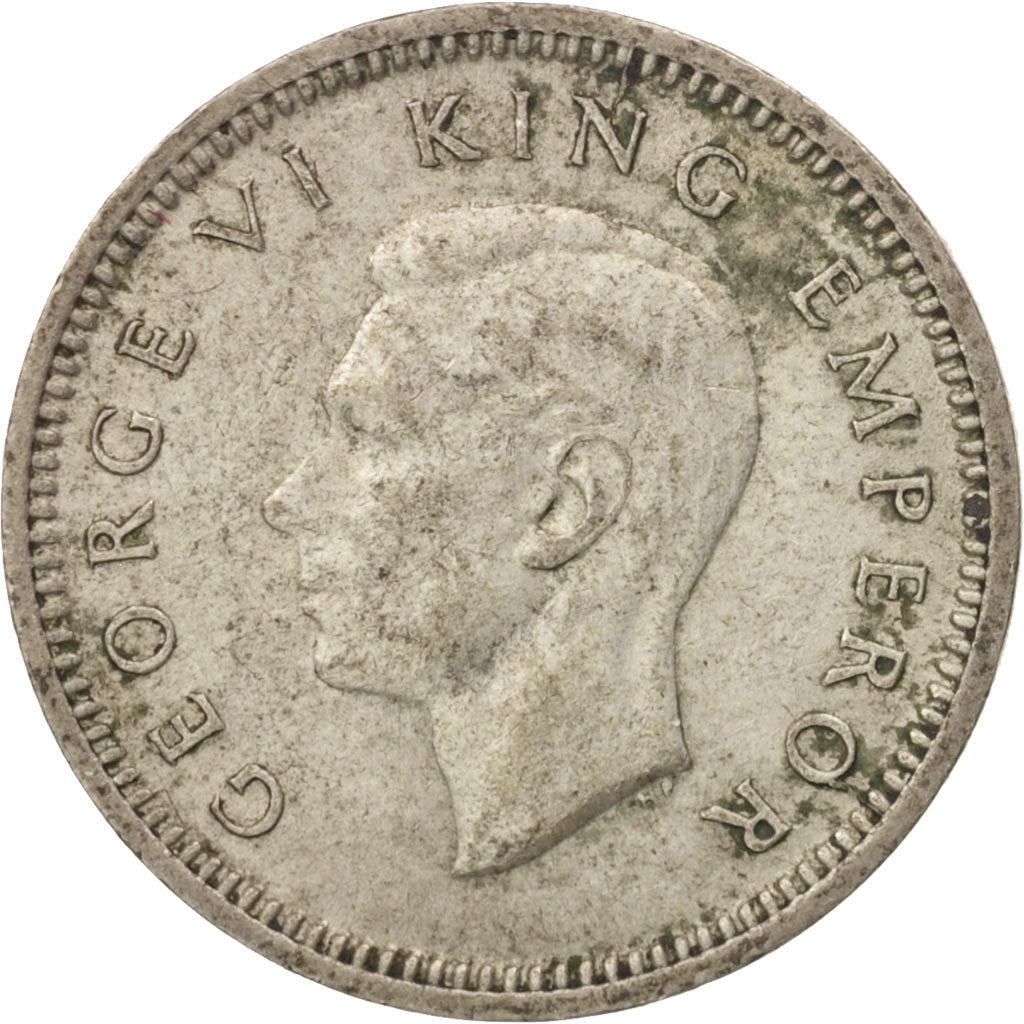 Nouvelle-Zélande, George VI, 3 Pence, 1944, TTB+, Argent, KM:7