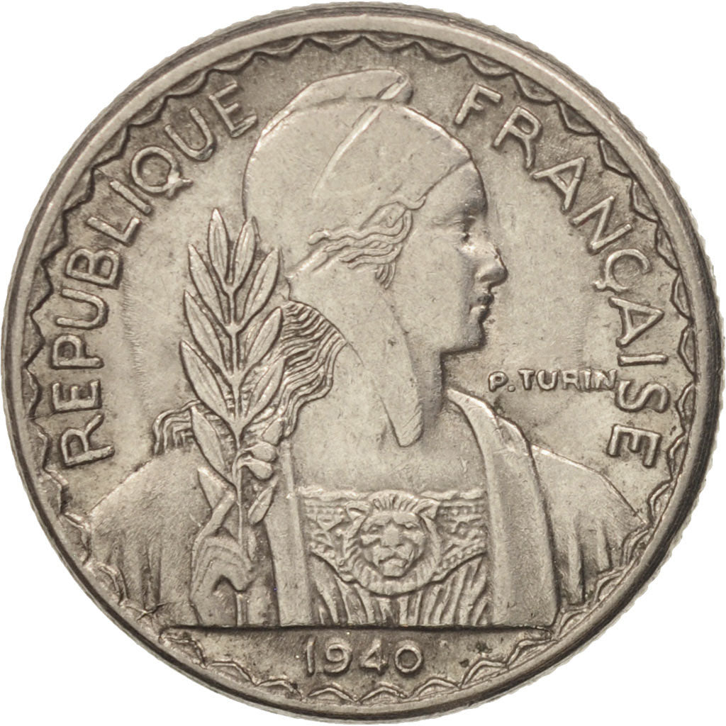 Moneta, INDOCINA FRANCESE, 10 Cents, 1940, Paris, SPL-, Nichel, KM:21.1