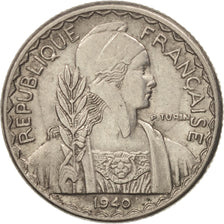 Moneta, INDOCINA FRANCESE, 10 Cents, 1940, Paris, SPL-, Nichel, KM:21.1
