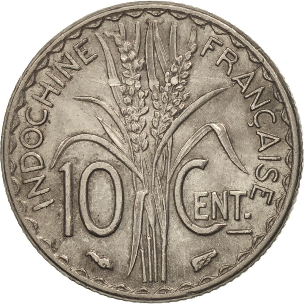 Moneta, INDOCINA FRANCESE, 10 Cents, 1940, Paris, SPL-, Nichel, KM:21.1