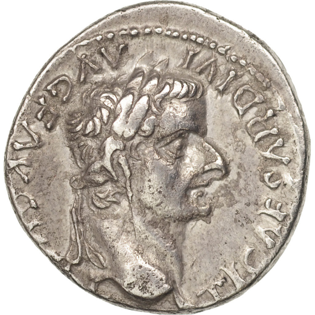 Tiberius, Denarius, Roma, AU(55-58), Silver, RIC:30