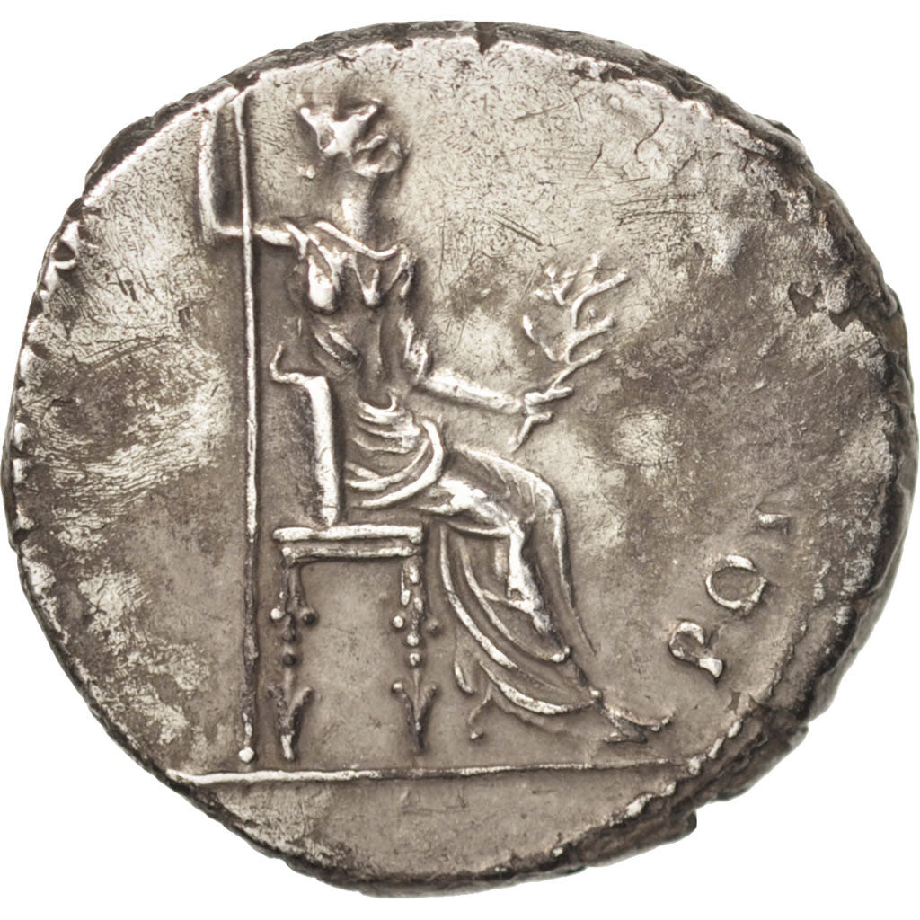Coin, Tiberius, Denarius, Lyons, AU(55-58), Silver, RIC:26