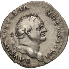 Vespasian, Denarius, 75, Roma, EF(40-45), Silver, RIC:772
