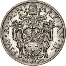 VATICAN CITY, 20 Centesimi, 1930, KM #3, AU(55-58), Nickel, 4.09