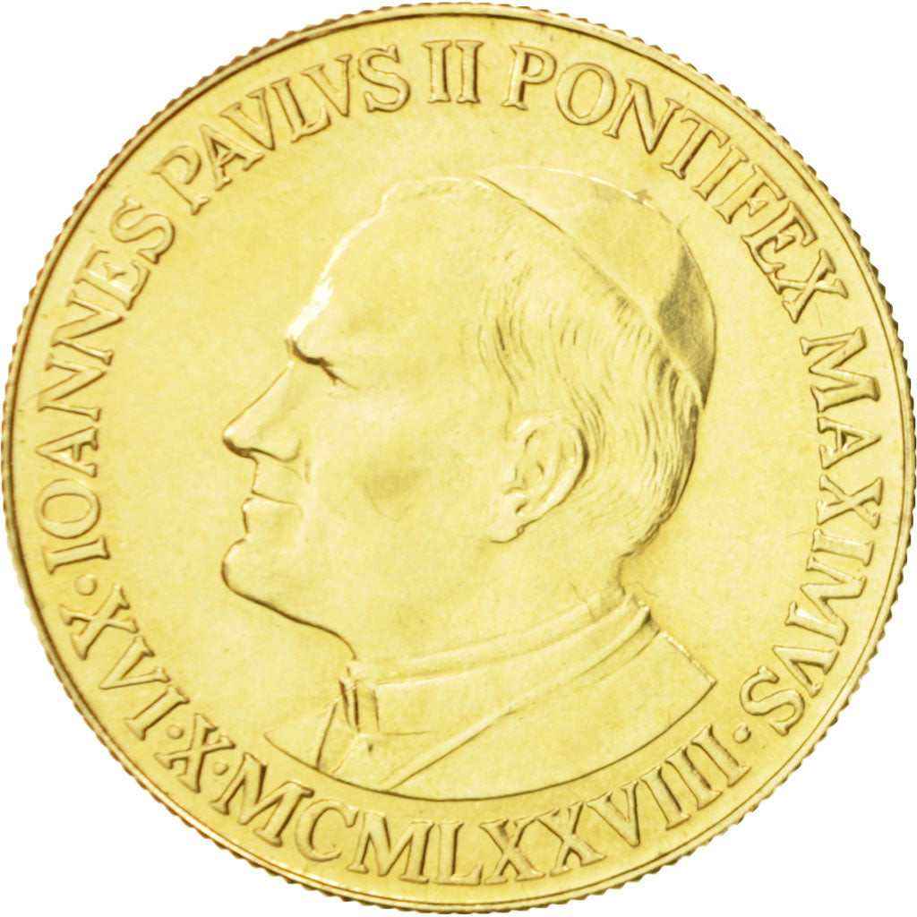 Vaticano, Medal, Jean-Paul II, Religions & beliefs, 1980, FDC, Oro