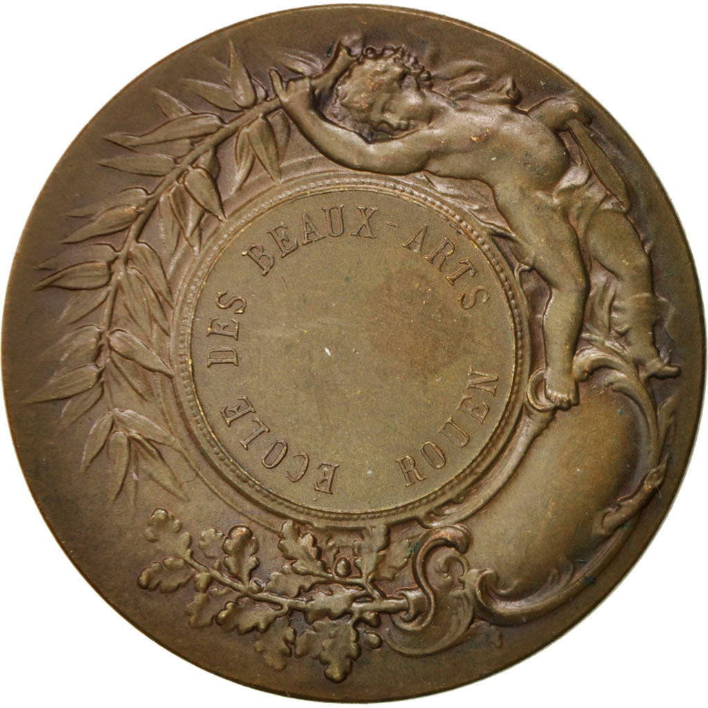 Francia, Medal, École des Beaux-Arts de Rouen, Arts & Culture, XIXth Century