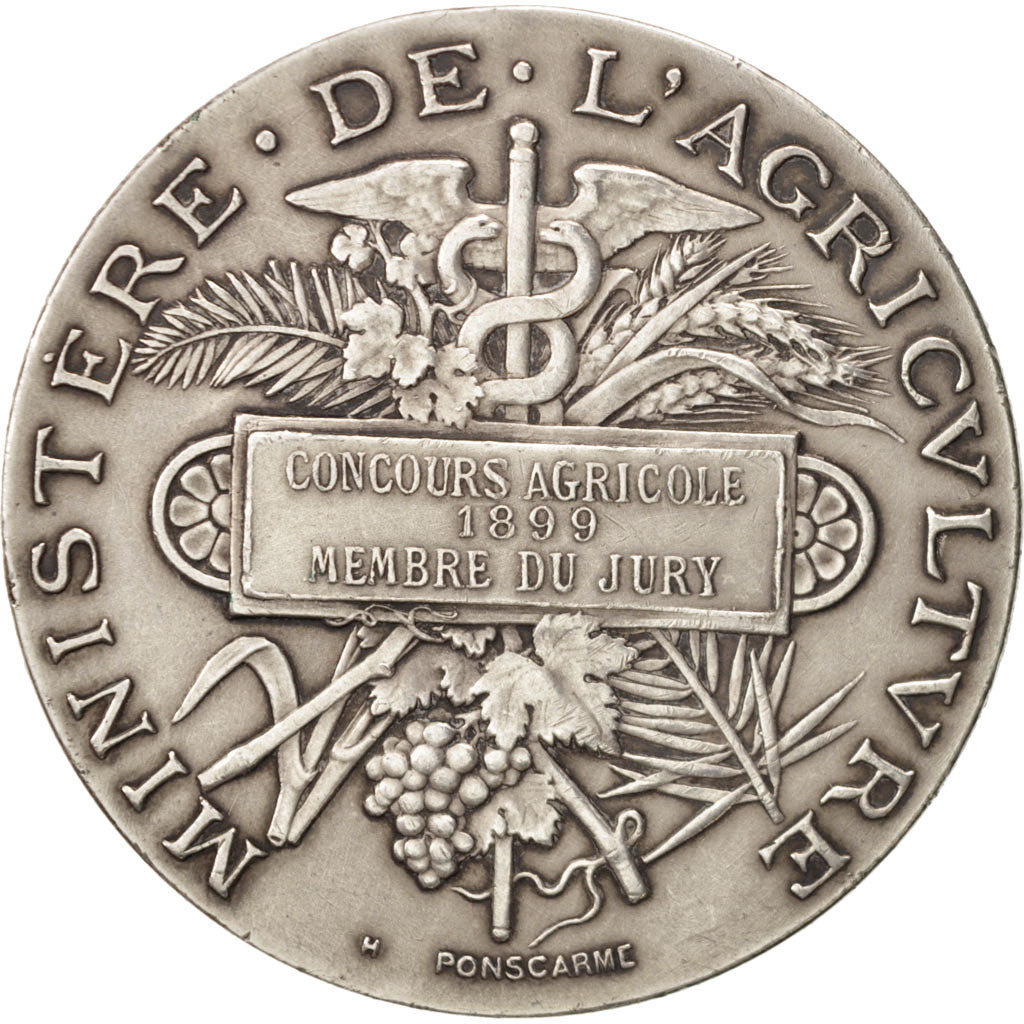 Francia, Medal, Concours Agricole, Membre du jury, Business & industry, 1899