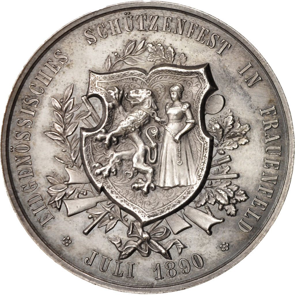 Suiza, Medal, Kanton Thurgau. Frauenfeld, Shooting medal, Sports & leisure