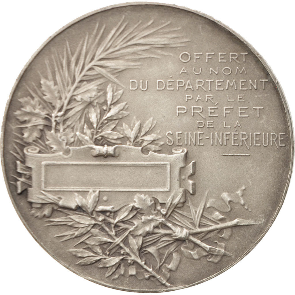 France, Medal, Préfet de la Seine-Inférieure, Politics, Society, War, Roty
