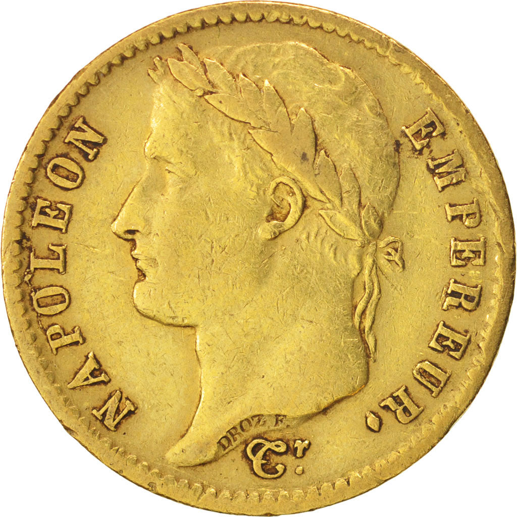 France, Napoléon I, 20 Francs, 1812, Paris, EF(40-45), Gold, KM:695.1