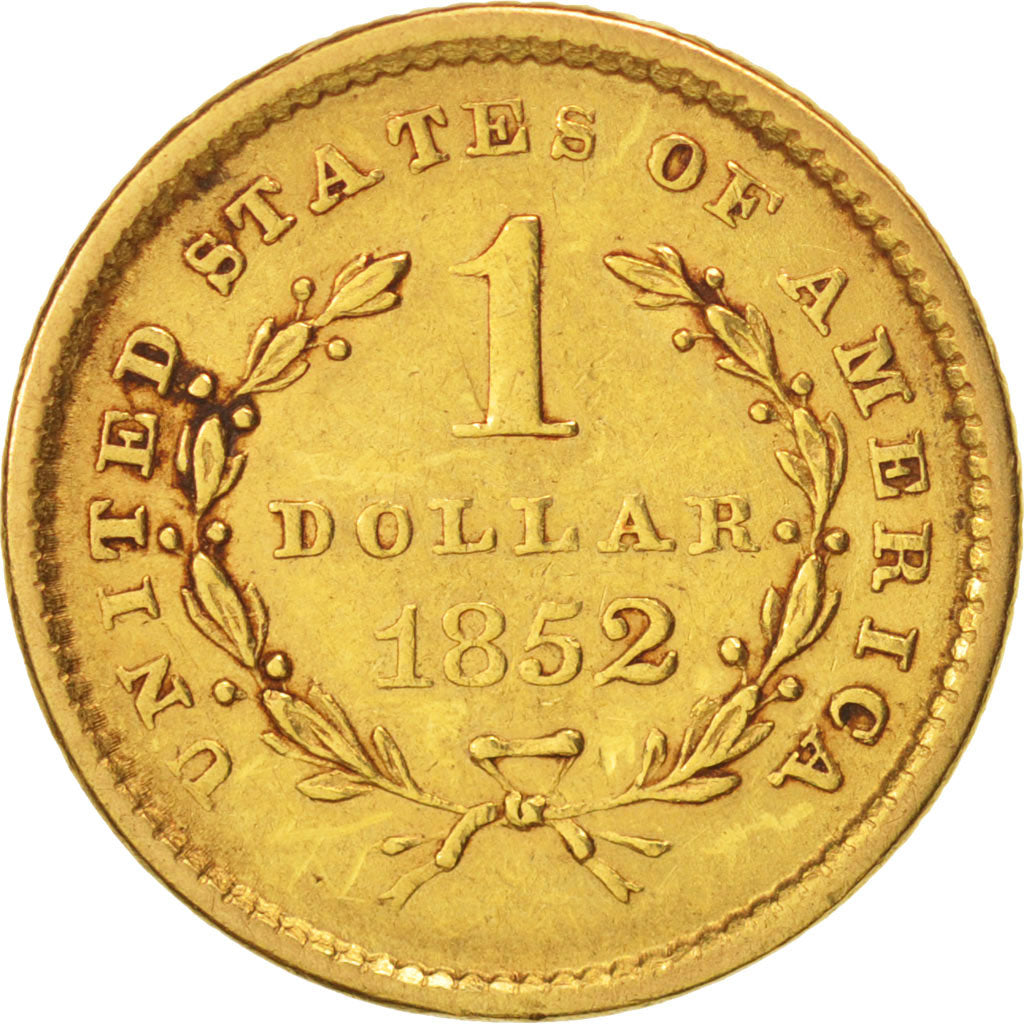 Coin, United States, Liberty Head - Type 1, Dollar, 1852, U.S. Mint