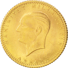 Turchia, 25 Kurush, 1967, SPL, Oro, KM:851
