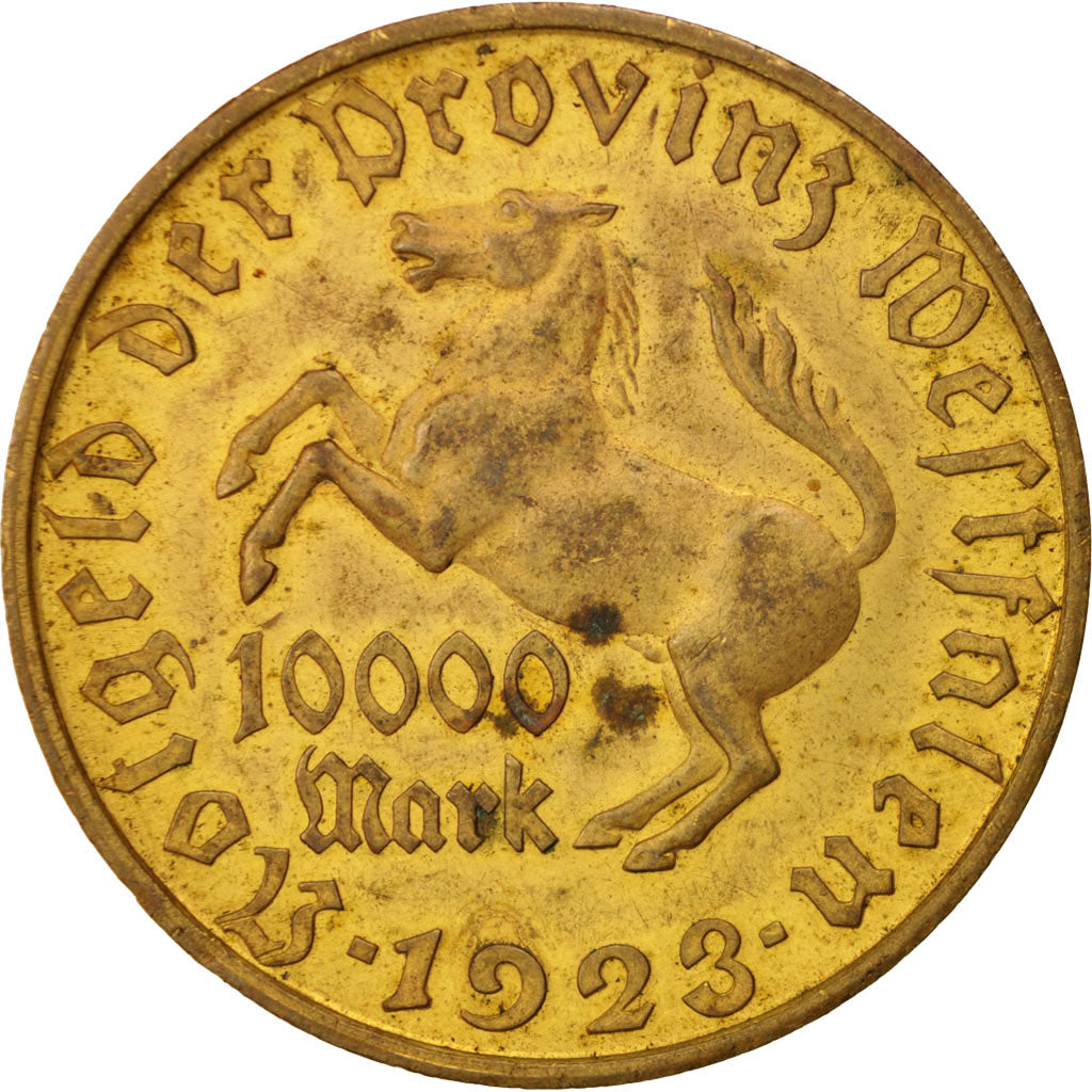 Moneta, Germania, 10000 Mark, 1923, BB, Alluminio-bronzo