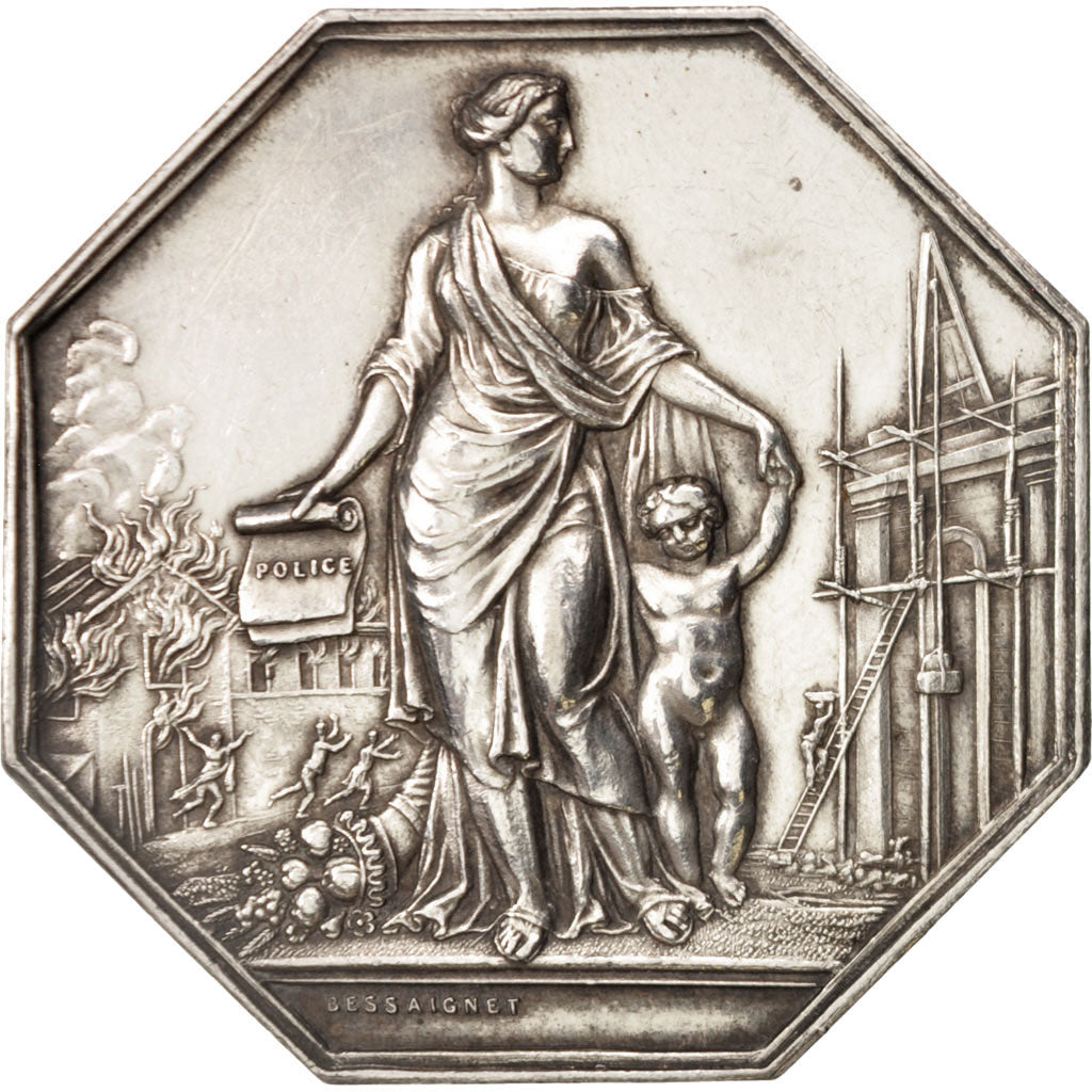 France, Medal, Insurance, L'Union, Compagnie d'assurances contre l'incendie