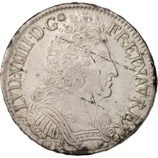 Moneta, Francja, Louis XIV, Écu aux 3 couronnes, Ecu, 1709, Rennes, AU(50-53)