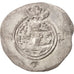 Monnaie, Xusros II, Drachme, 630 AD, TTB, Argent