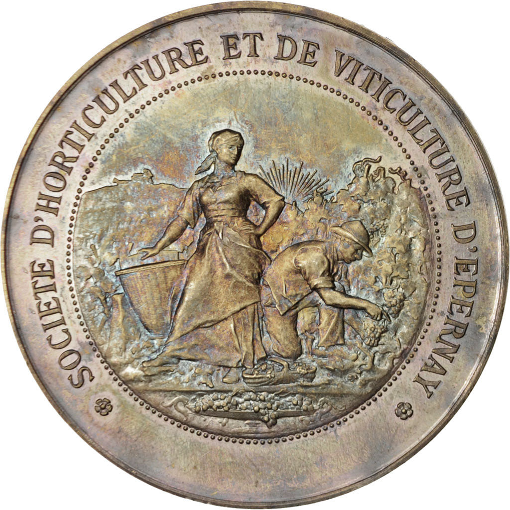 France, Medal, Ville d'Épernay, Société d'Horticulture et de viticulture