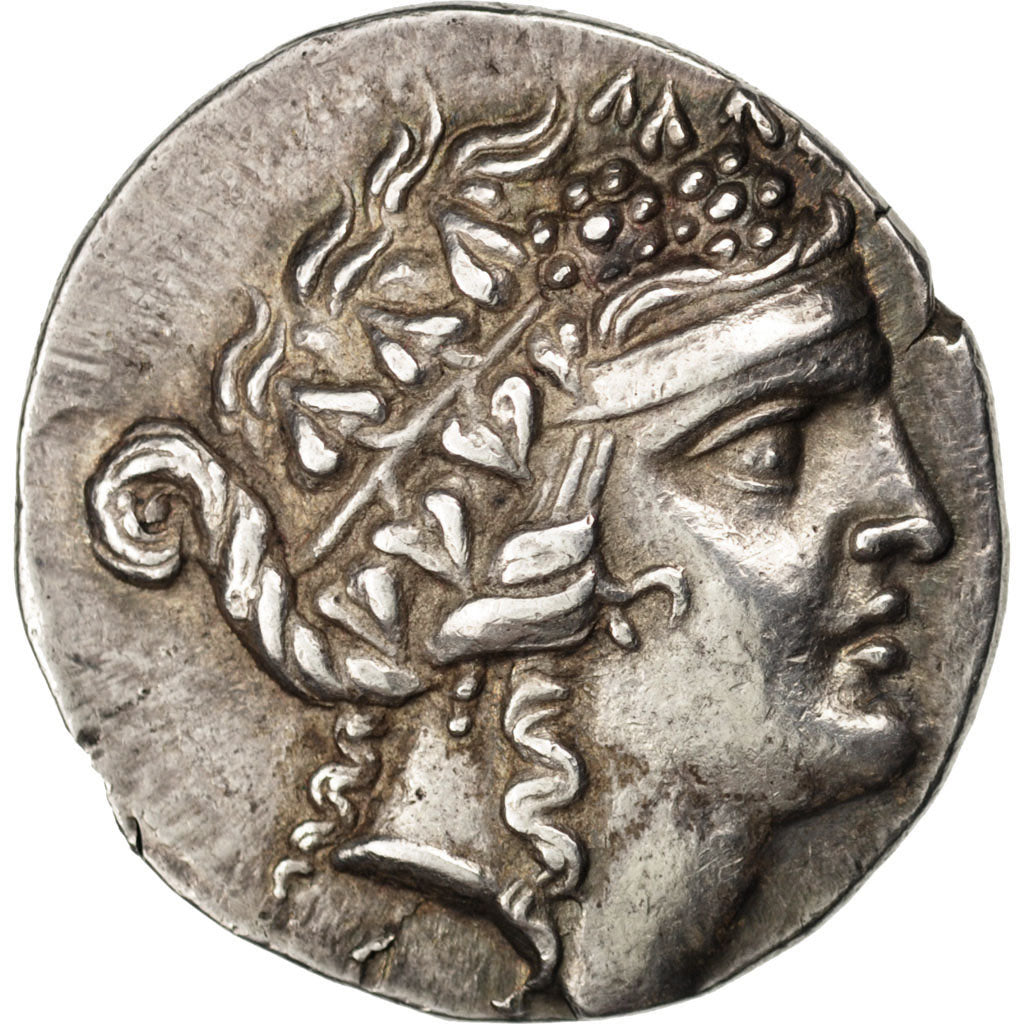 Thrace, Thasos, Dionysos, Tetradrachm, Thasos, MS(60-62), Silver, BMC #74,...