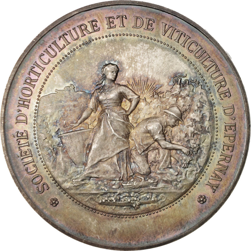 France, Medal, Ville d'Épernay, Société d'Horticulture et de viticulture