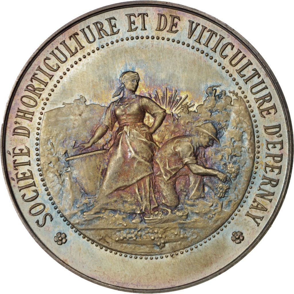 France, Medal, Ville d'Épernay, Société d'Horticulture et de viticulture