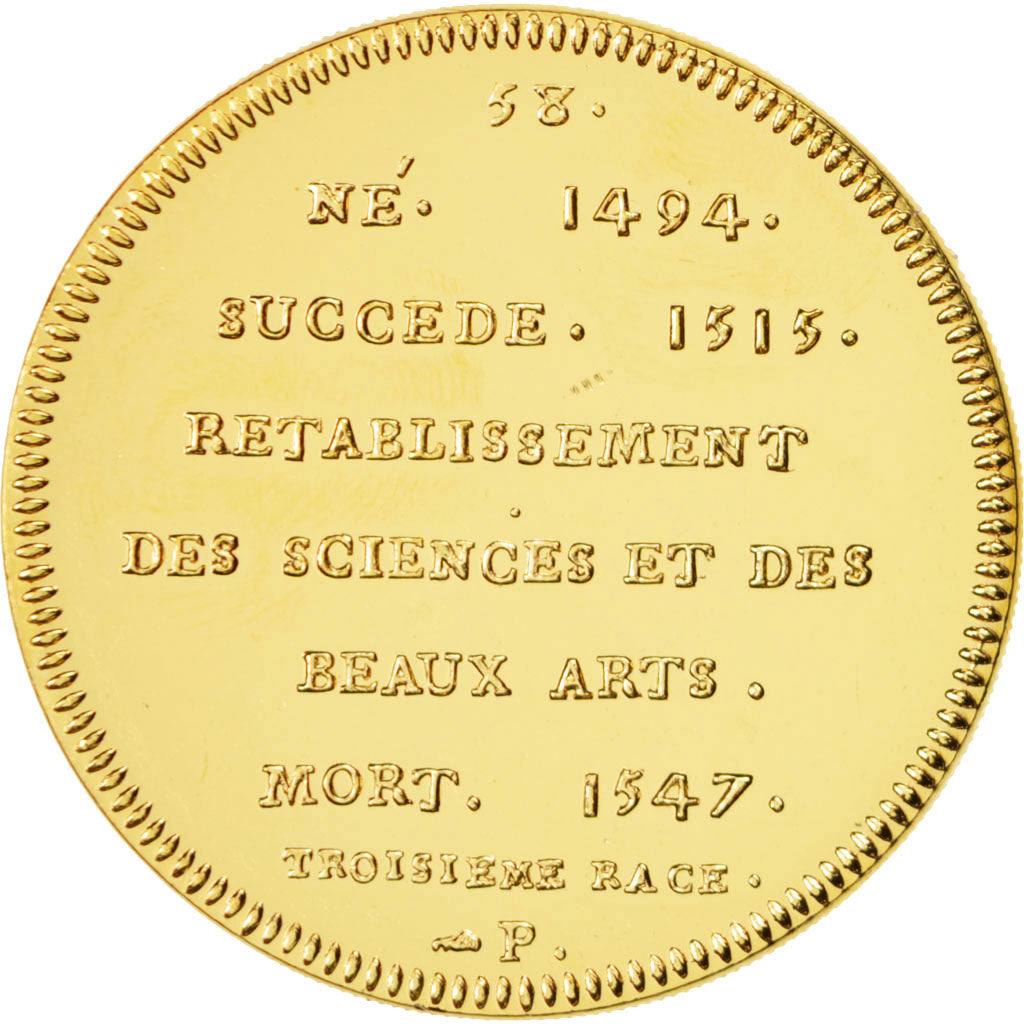 France, Medal, Francis I, History, XXth Century, MS(65-70), Nickel