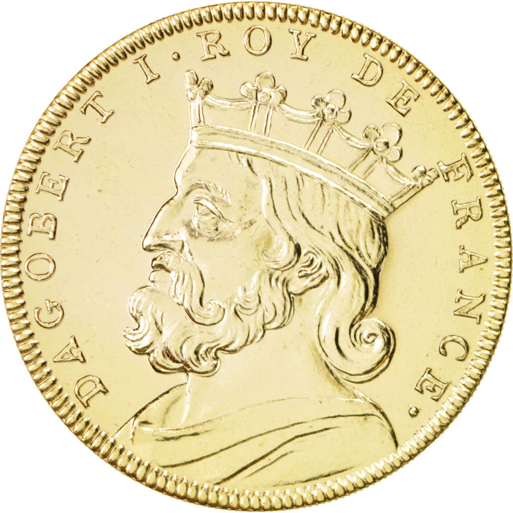 Frankreich, Medal, Dagobert I, History, XXth Century, UNZ, Nickel
