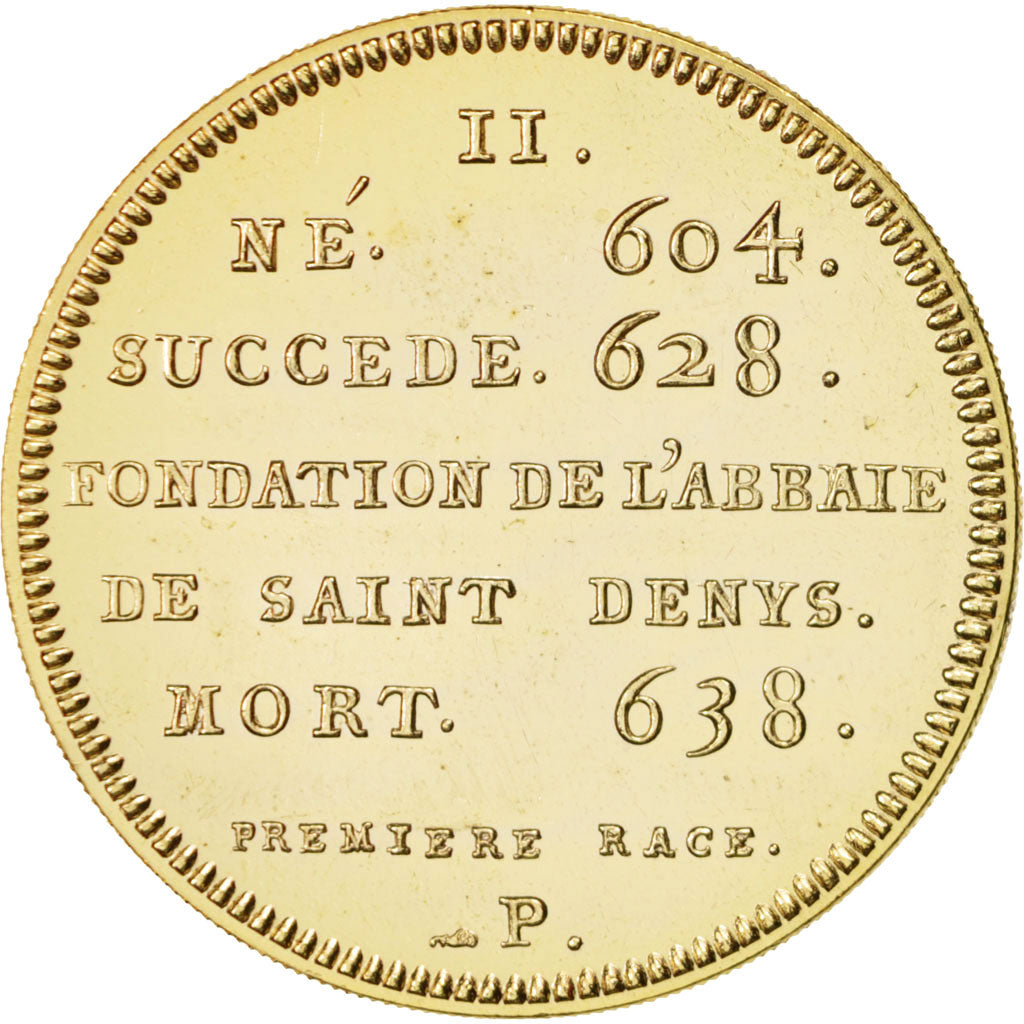 Frankreich, Medal, Dagobert I, History, XXth Century, UNZ, Nickel