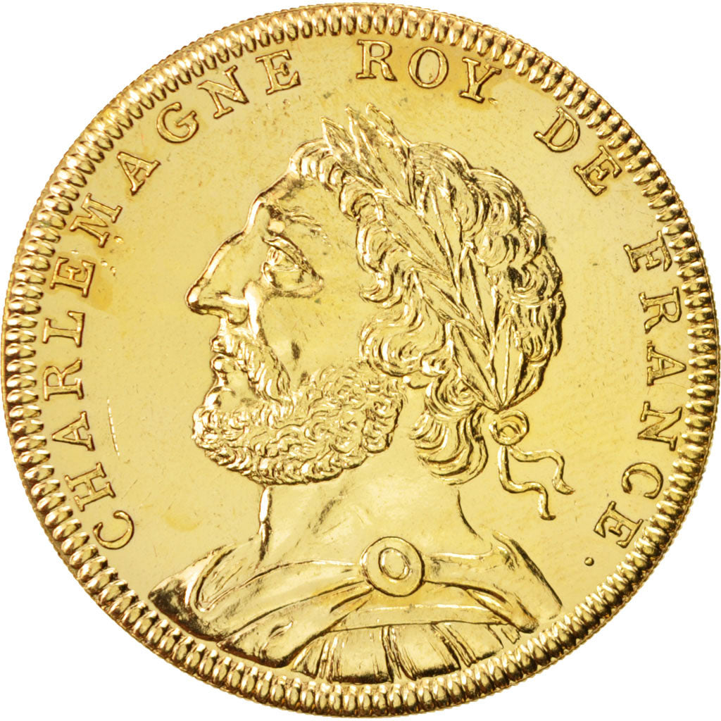 Francia, Medal, Les Rois de France, Charlemagne, Charlemagne, History, XXth