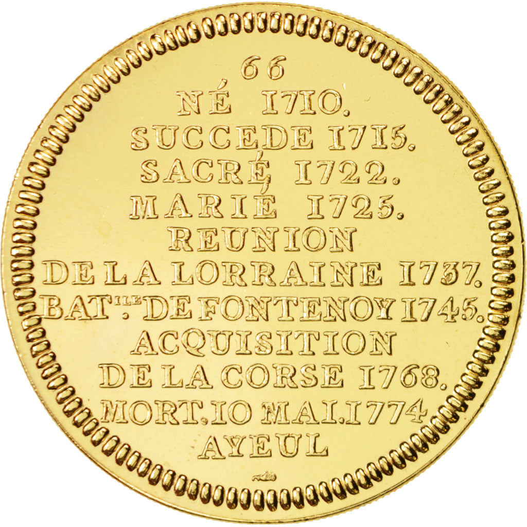 France, Medal, Les rois de France, Louis XV, Louis XV, History, XXth Century