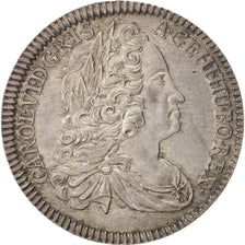 Munten, Oostenrijk, Karl (Charles) VI, 1/4 Thaler, 1740, Hall, UNC-, Zilver