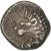 Moneta, Satraps of Caria, Obol, 395-377 BC, Hekatomnos, AU(50-53), Srebro