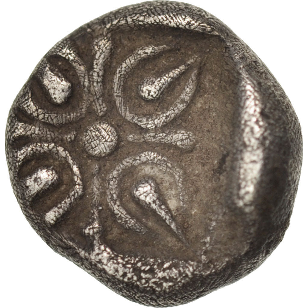 Coin, Satraps of Caria, Obol, 395-377 BC, Hekatomnos, AU(50-53), Silver