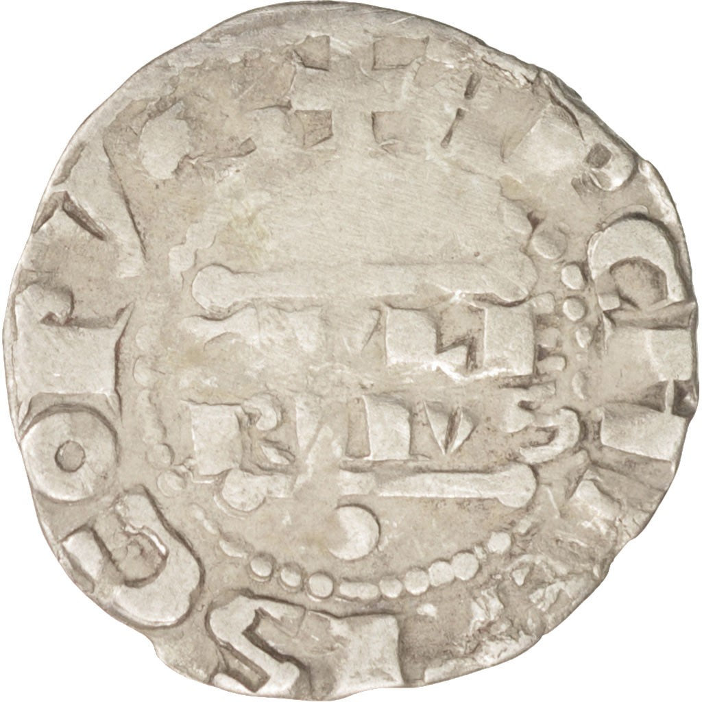 Coin, France, Denarius, Reims, VF(20-25), Silver, Boudeau:1790