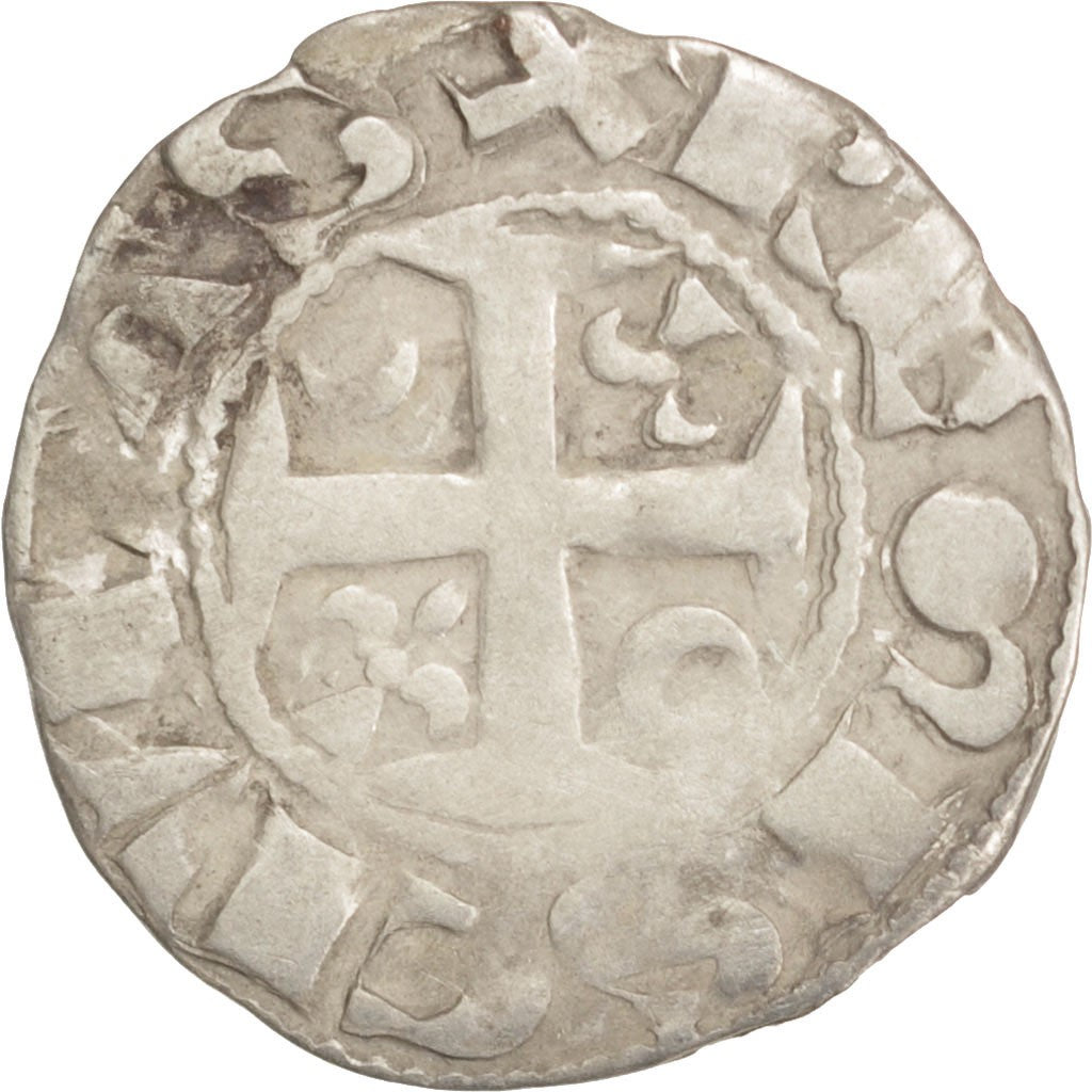 Coin, France, Denarius, Reims, VF(20-25), Silver, Boudeau:1790