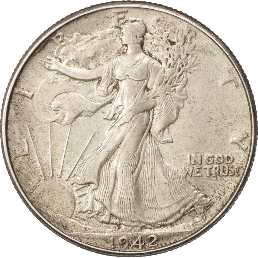 United States, Walking Liberty Half Dollar, Half Dollar, 1942, U.S. Mint