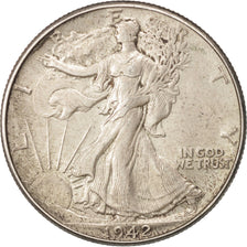 United States, Walking Liberty Half Dollar, Half Dollar, 1942, U.S. Mint