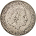 Münze, Niederlande, Juliana, 2-1/2 Gulden, 1962, SS+, Silber, KM:185