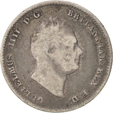 Coin, Great Britain, William IV, 4 Pence, Groat, 1836, VF(20-25), Silver, KM:711
