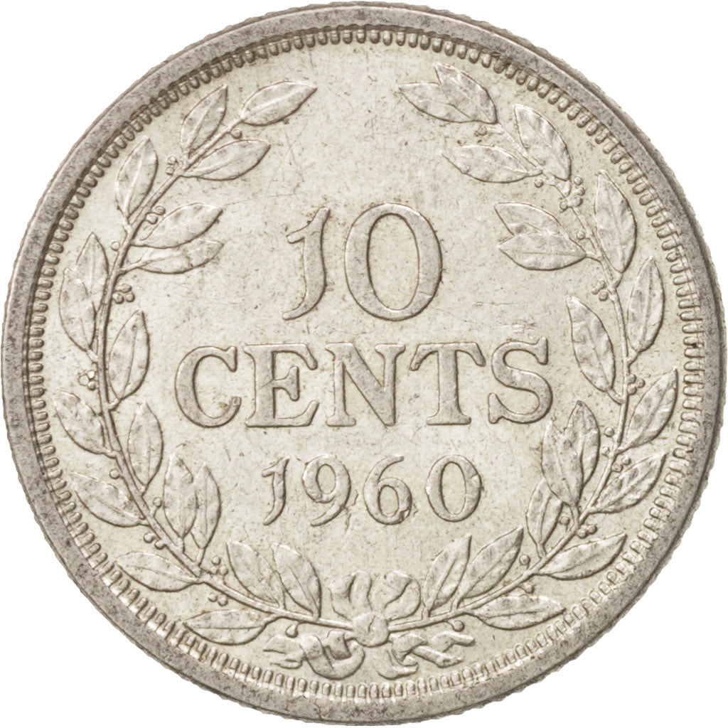 Liberia, 10 Cents, 1960, UNZ, Silber, KM:15