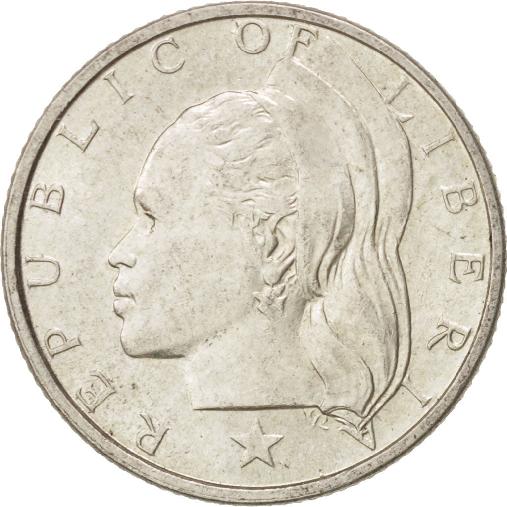 Liberia, 10 Cents, 1960, MS(64), Silver, KM:15