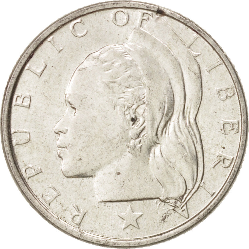 Liberia, 10 Cents, 1960, MS(65-70), Silver, KM:15