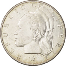 Liberia, 50 Cents, 1960, Heaton, MS(60-62), Silver, KM:17