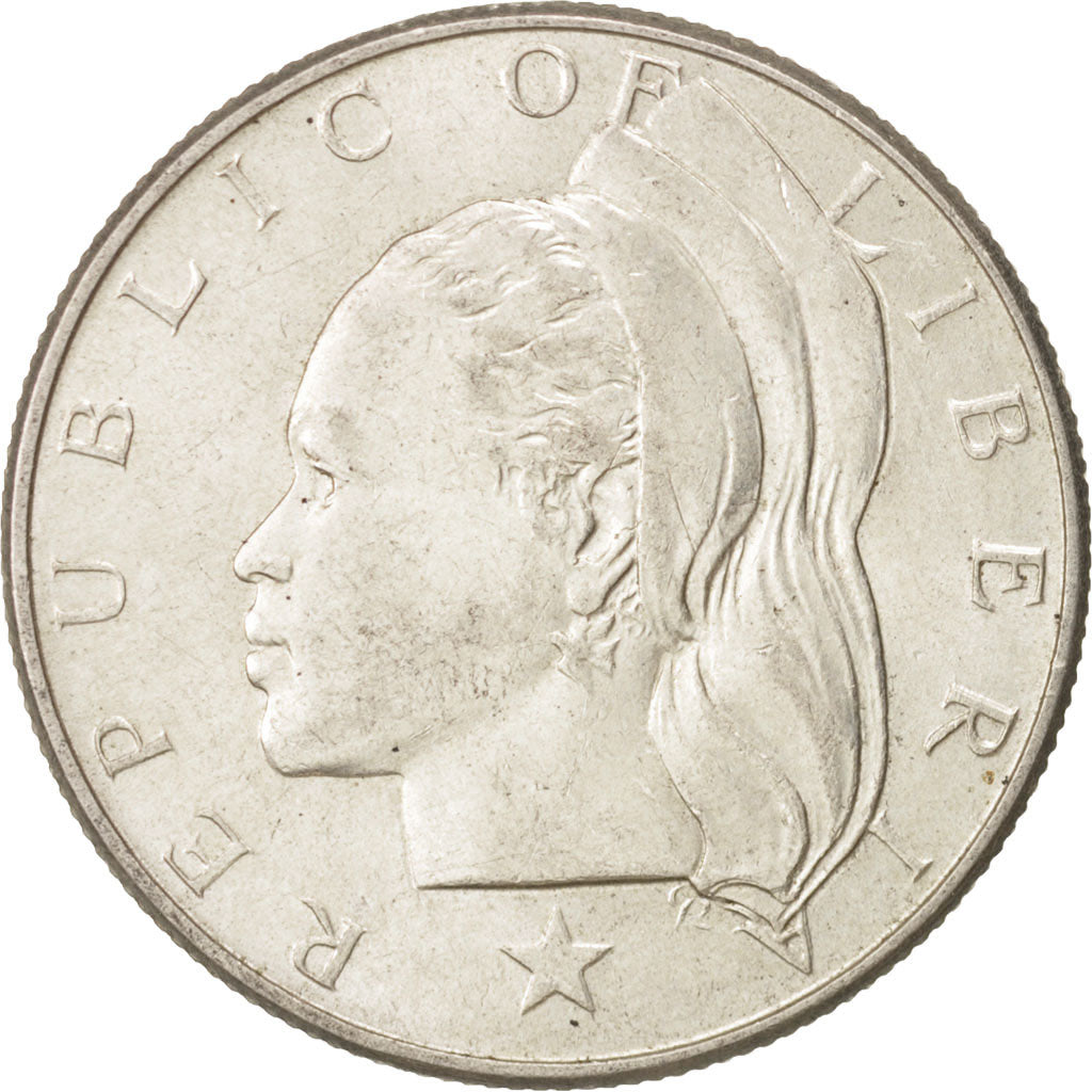 Liberia, 50 Cents, 1960, Heaton, SPL, Argent, KM:17