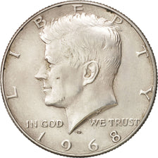 Coin, United States, Kennedy Half Dollar, Half Dollar, 1968, U.S. Mint, Denver