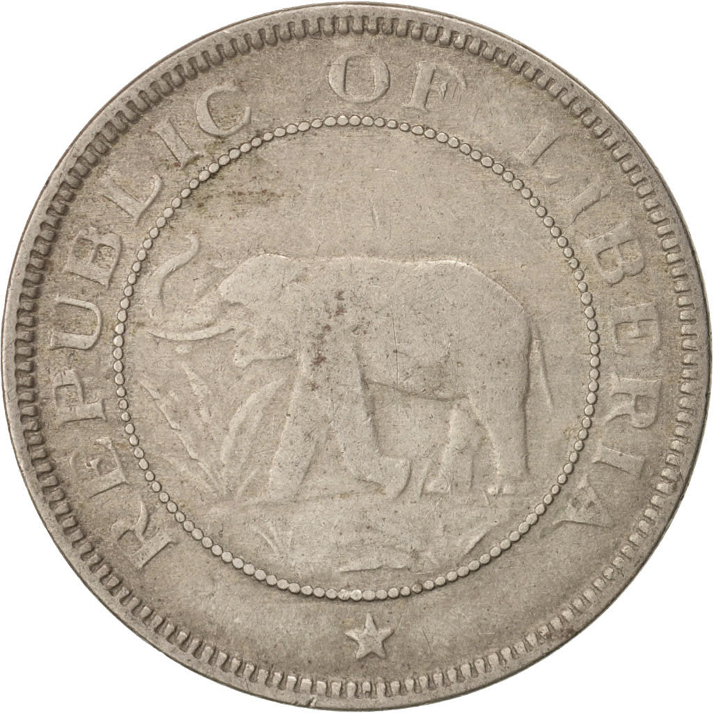 Liberia, Cent, 1941, Heaton, VF(20-25), Copper-nickel, KM:11a