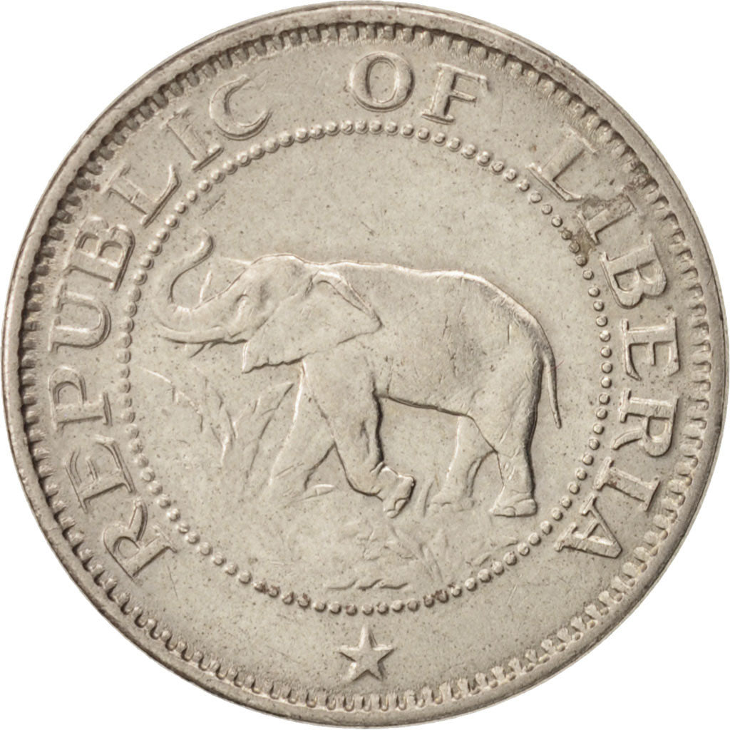 Liberia, 5 Cents, 1960, Heaton, MS(60-62), Copper-nickel, KM:14