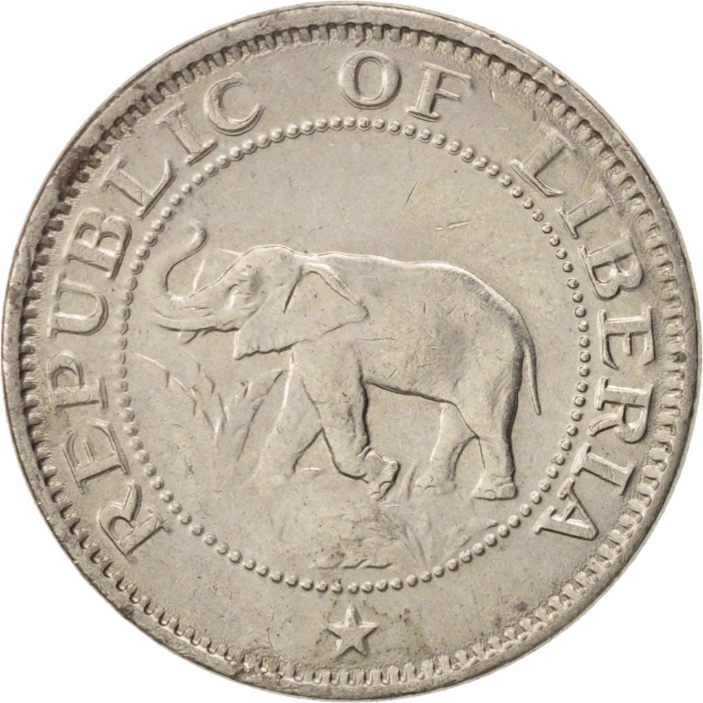 Coin, Liberia, 5 Cents, 1960, Heaton, MS(63), Copper-nickel, KM:14